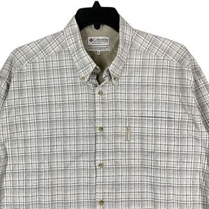 Columbia Shirt Mens Extra Large Plaid Business Casual‎ Long Sleeve Button Down